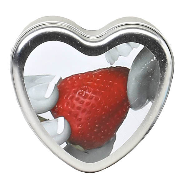 Edible Massage Candle Strawberry, Front View | Flirtybay.com.au